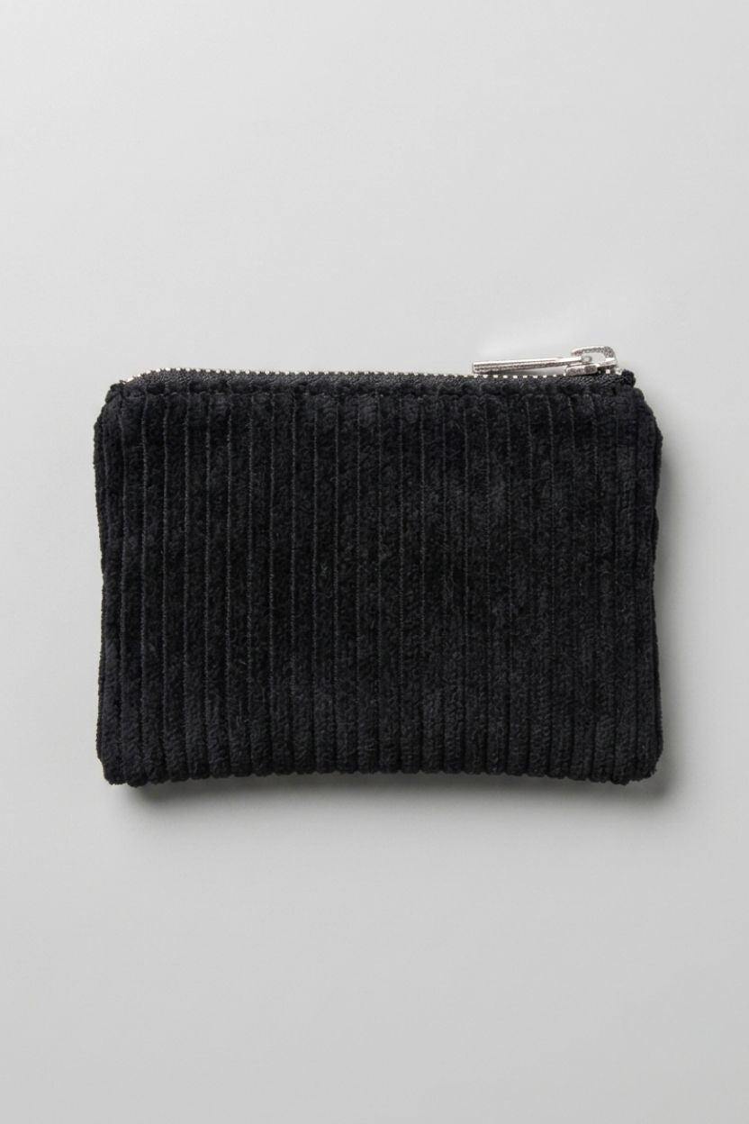 Black Corduroy Wallet