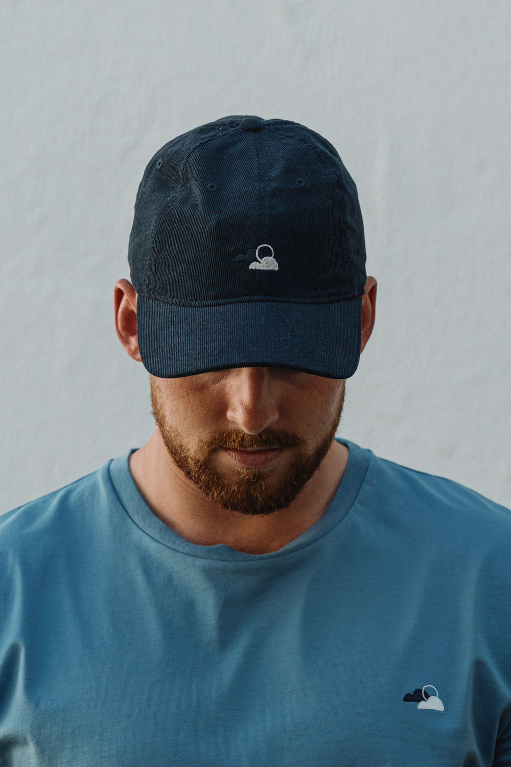 Blue Corduroy Cap - Fog