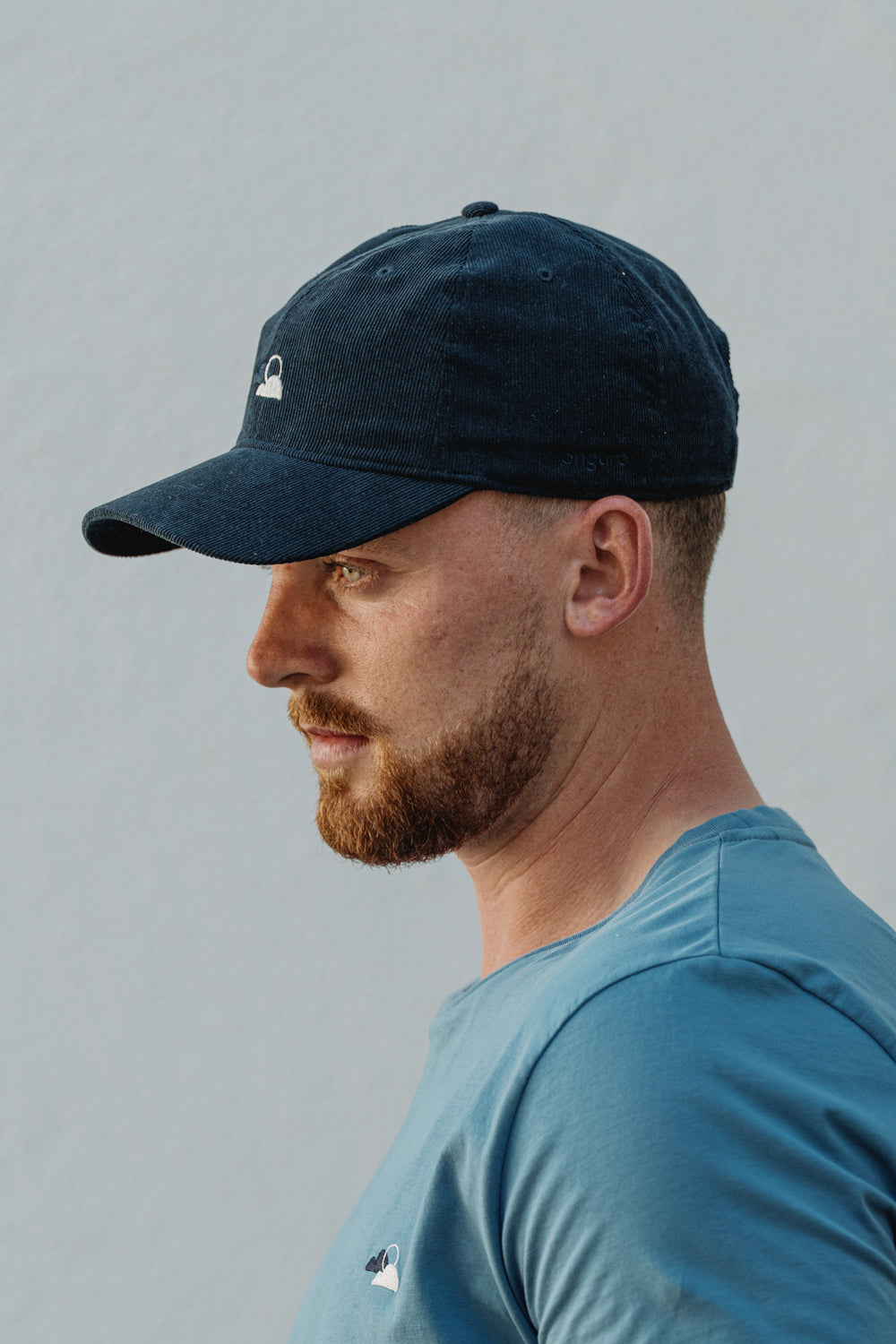 Blue Corduroy Cap - Fog