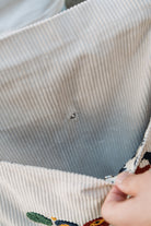 White Corduroy Tote Bag