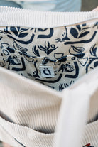 White Corduroy Tote Bag