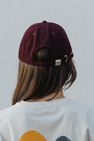 Corduroy Cap - Burgundy