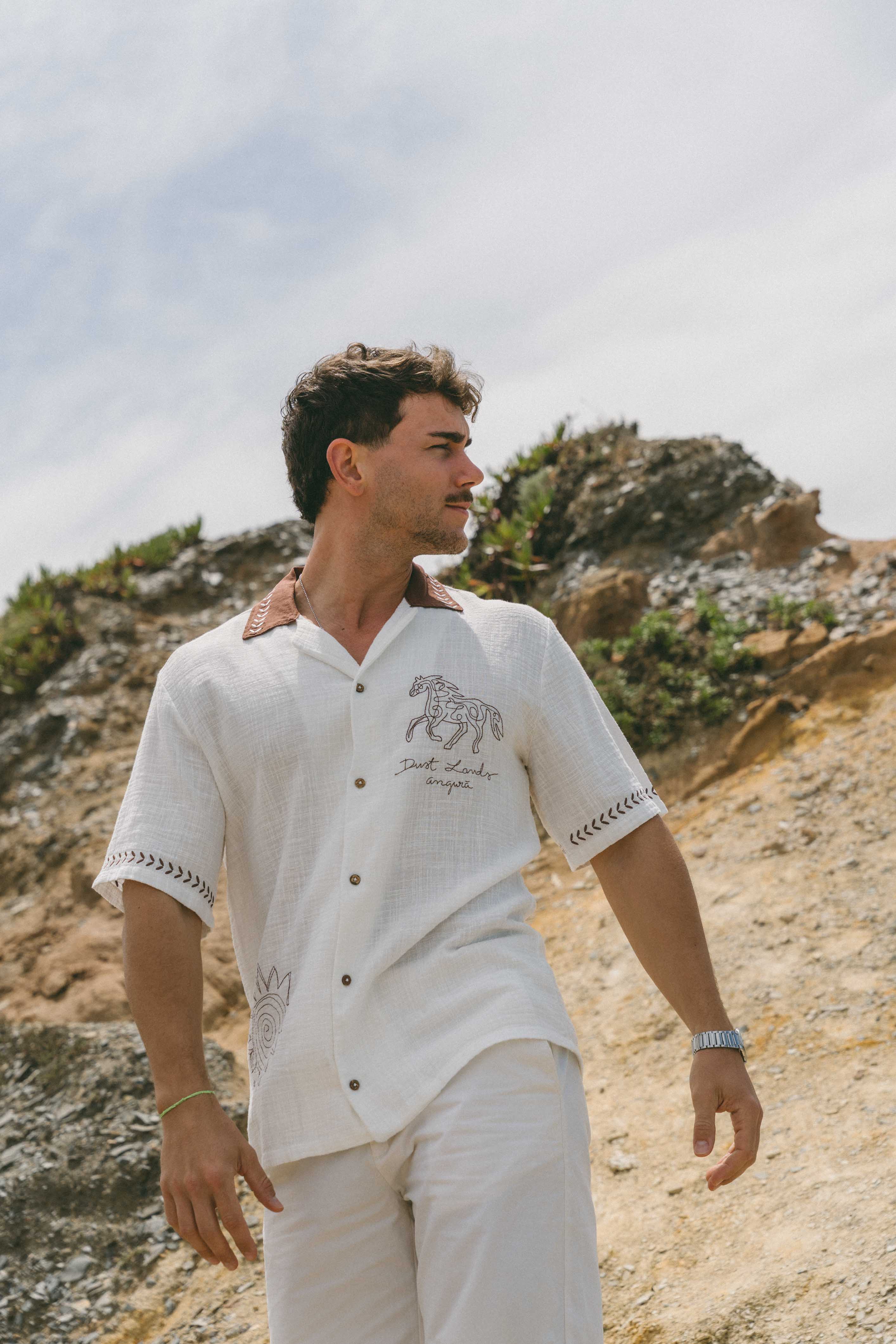 Dust Lands Linen Shirt lifestyle 1