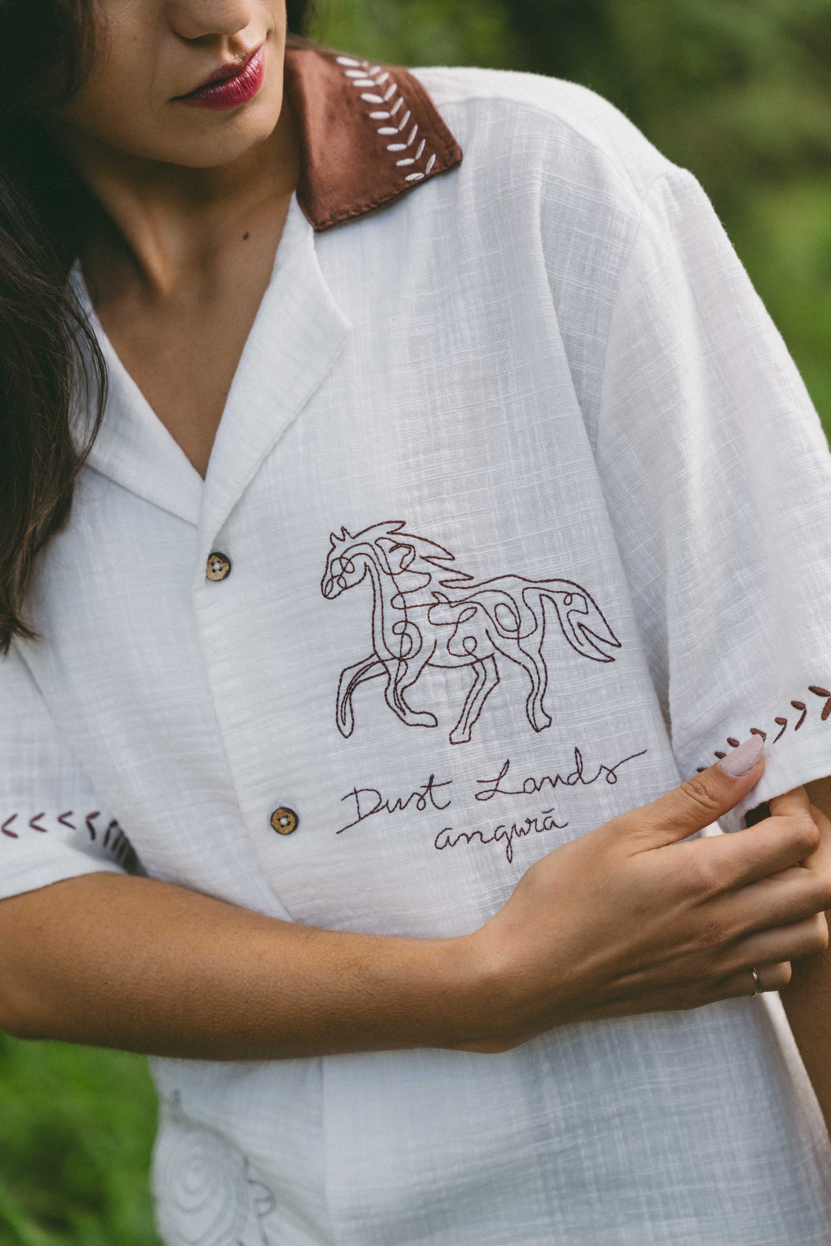 Dust Lands Linen Shirt lifestyle 2