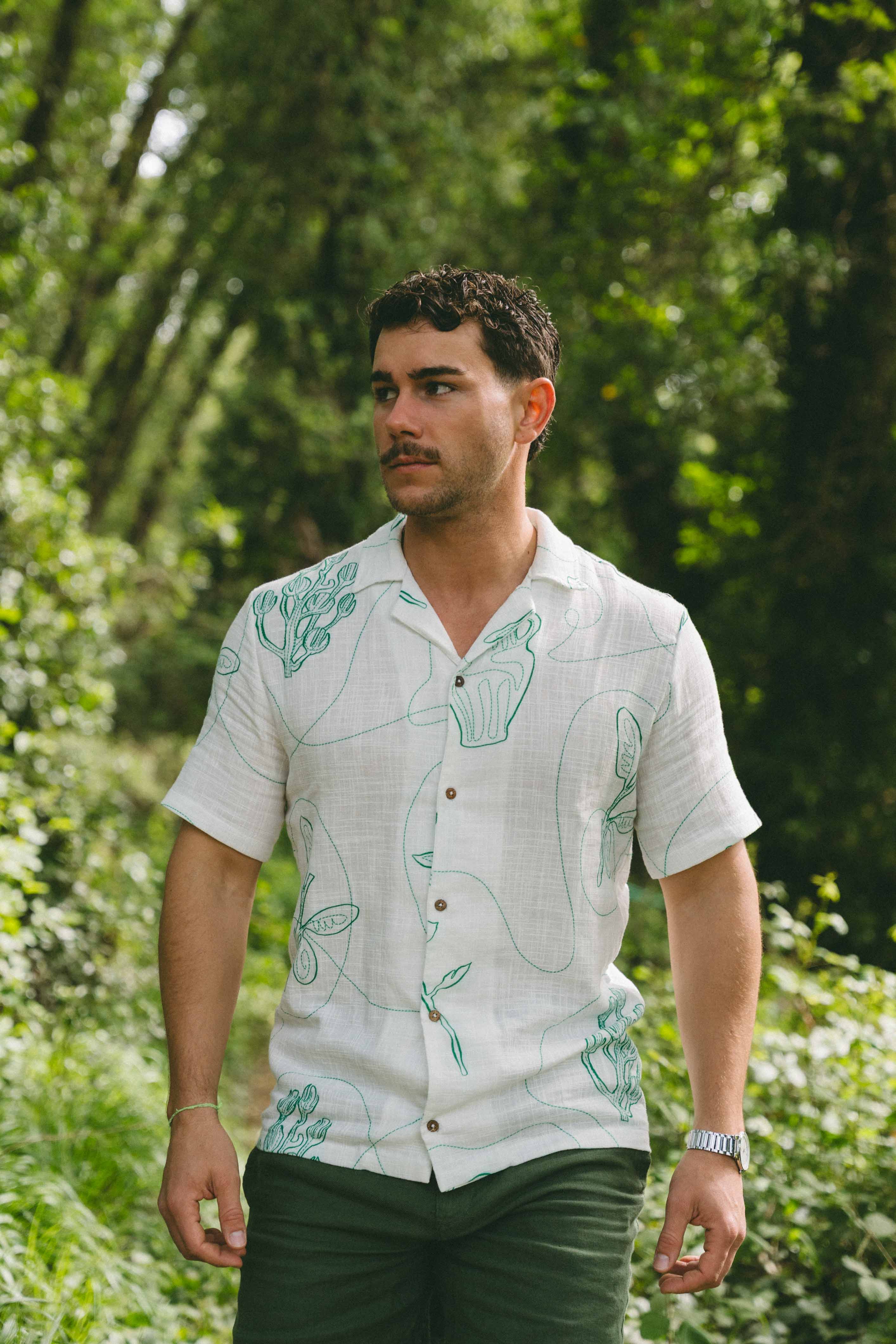 New Paths Linen Shirt lifestyle 1