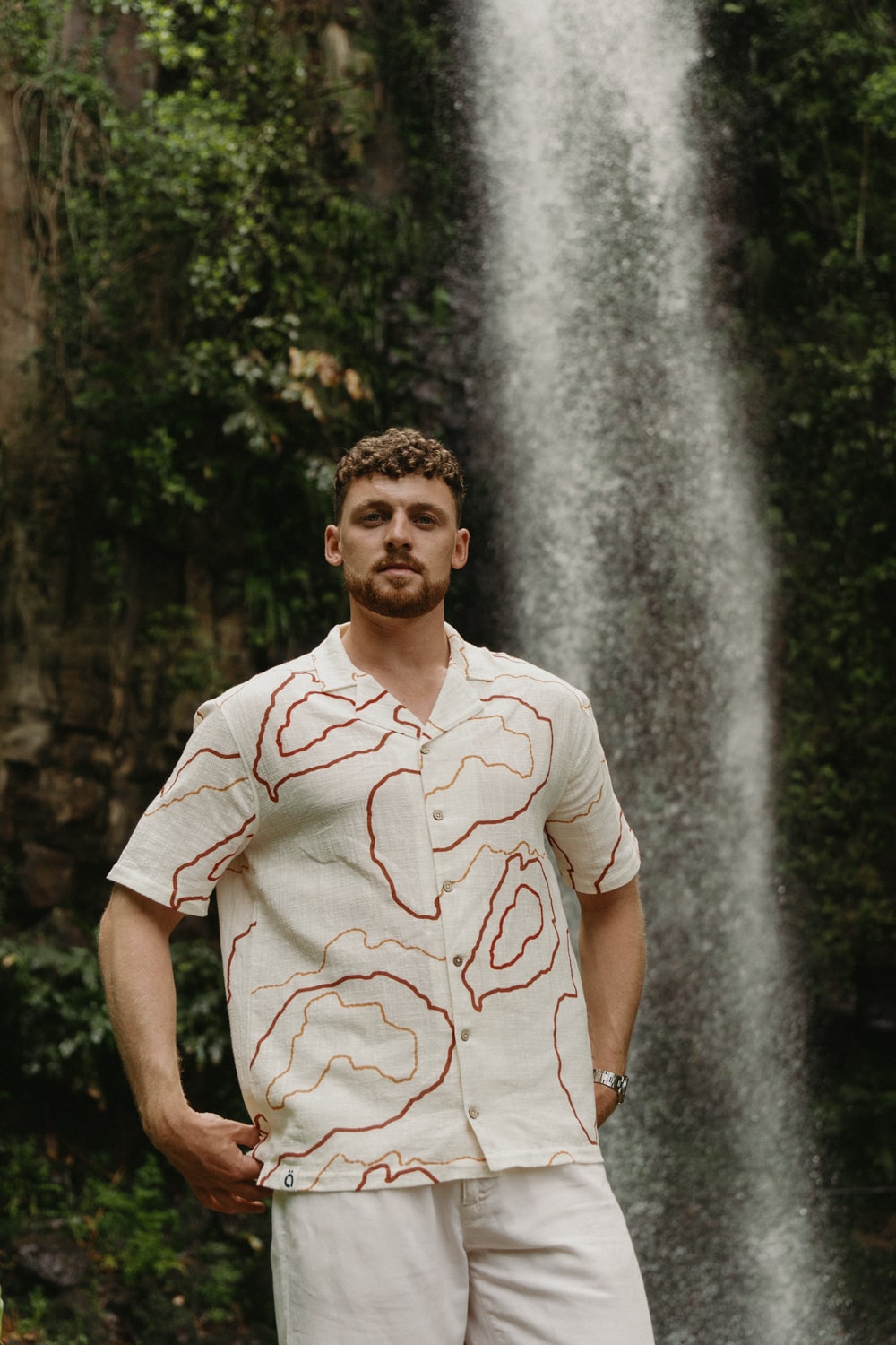 Short Sleeve Linen Shirt white lifestyle