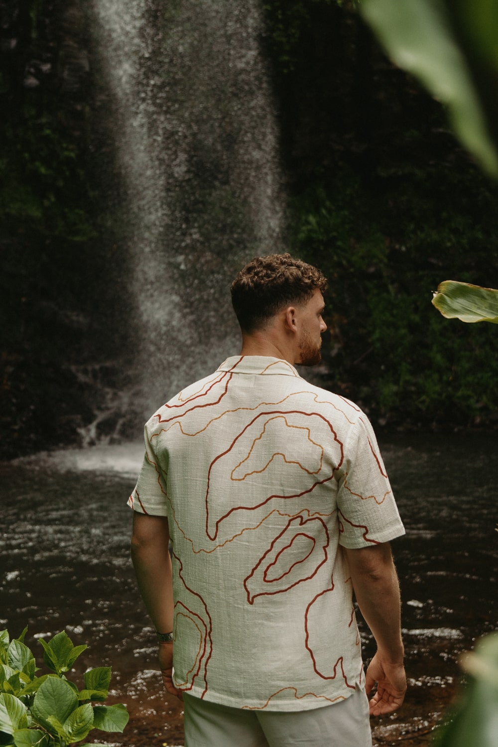 Short Sleeve Linen Shirt white lifestyle
