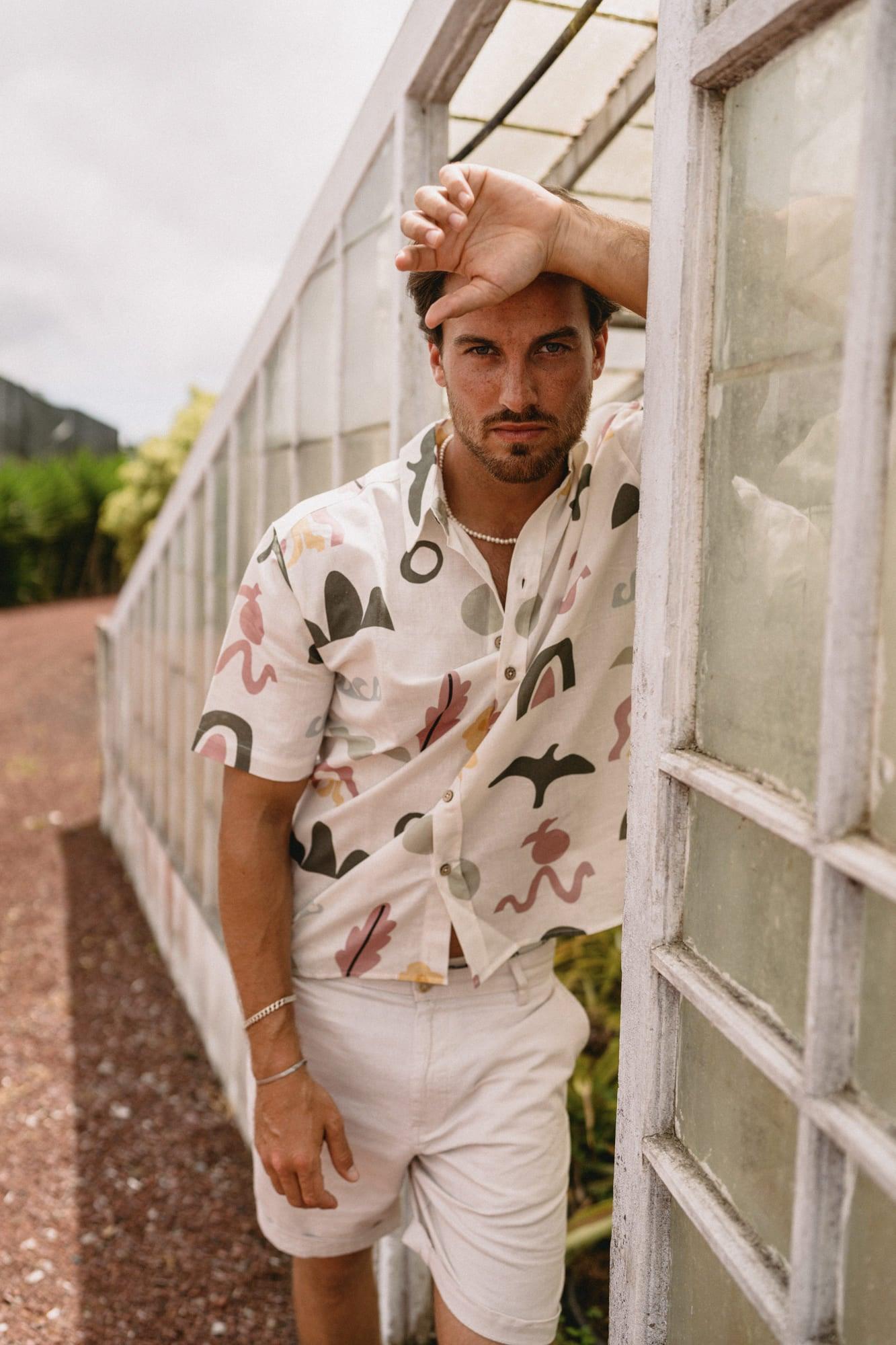 The Azorean Biodiversity Linen and Organic Cotton Shirt - The Azores Collection - angurä