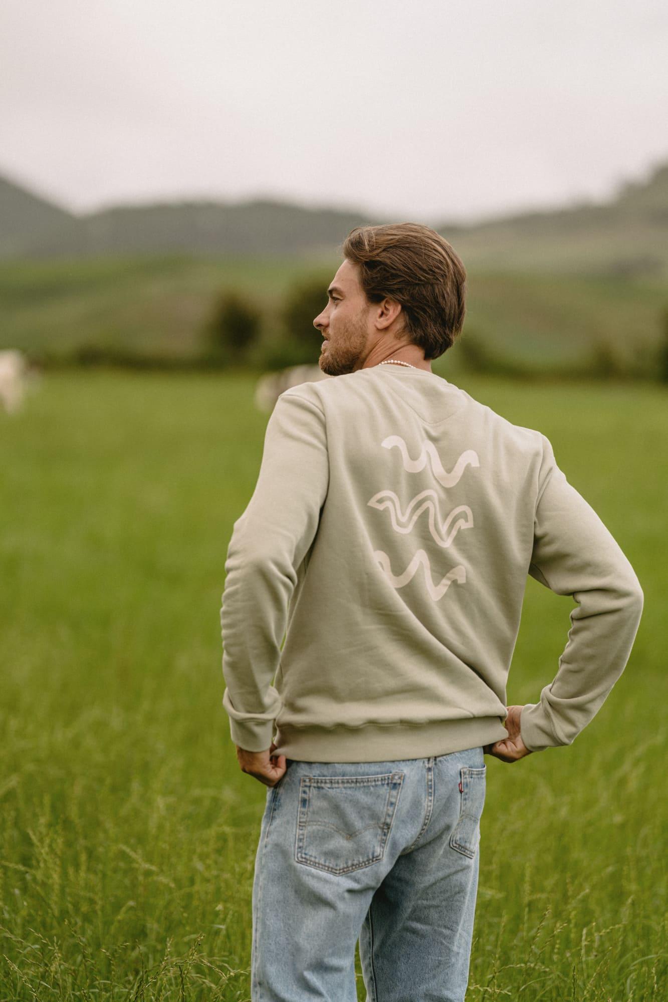 The Azores Landscape Organic Cotton Sweatshirt - The Azores Collection - angurä