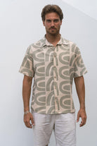 Archipelago View Linen and Organic Cotton Shirt - The Azores Collection - angurä