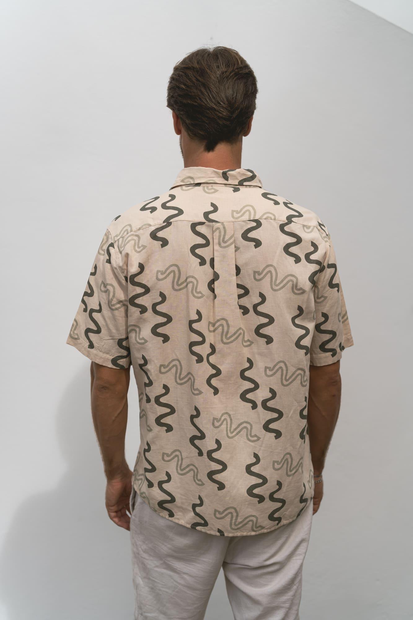 The Azores Landscapes Linen and Organic Cotton Shirt - The Azores Collection - angurä