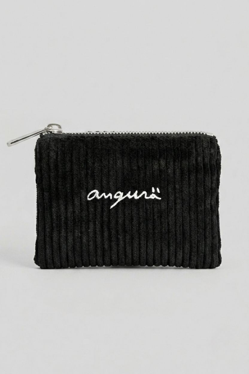 Black Corduroy Wallet