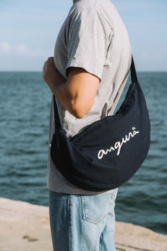 Navy Blue corduroy zip wallet