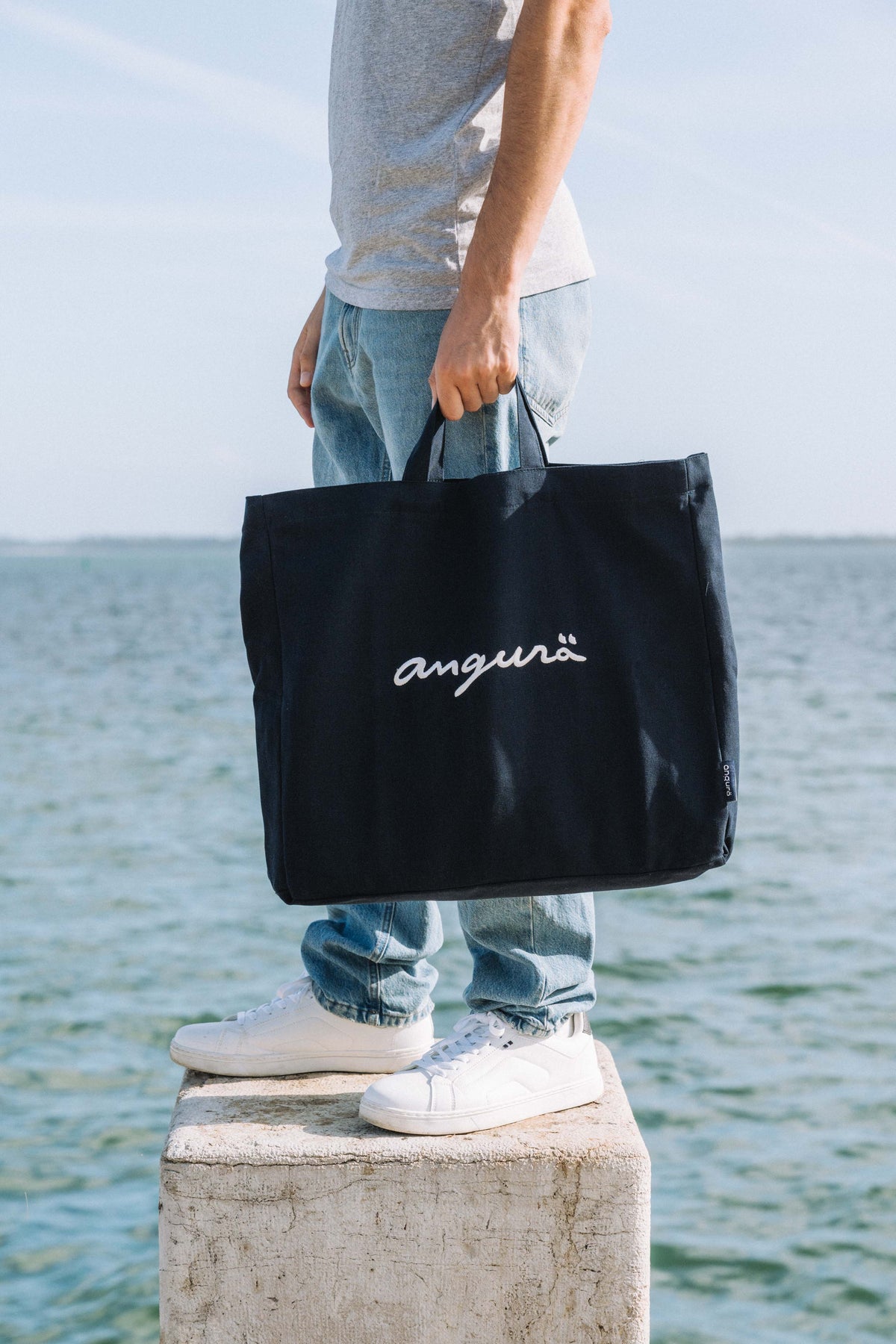 Navy Canvas Tote Bag