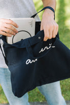 Navy Canvas Tote Bag