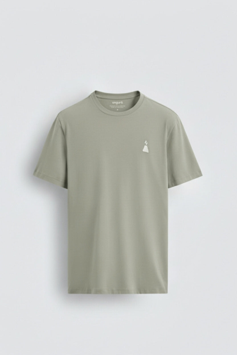 Organic Cotton T-Shirt - Azores Waves - Green | angurä