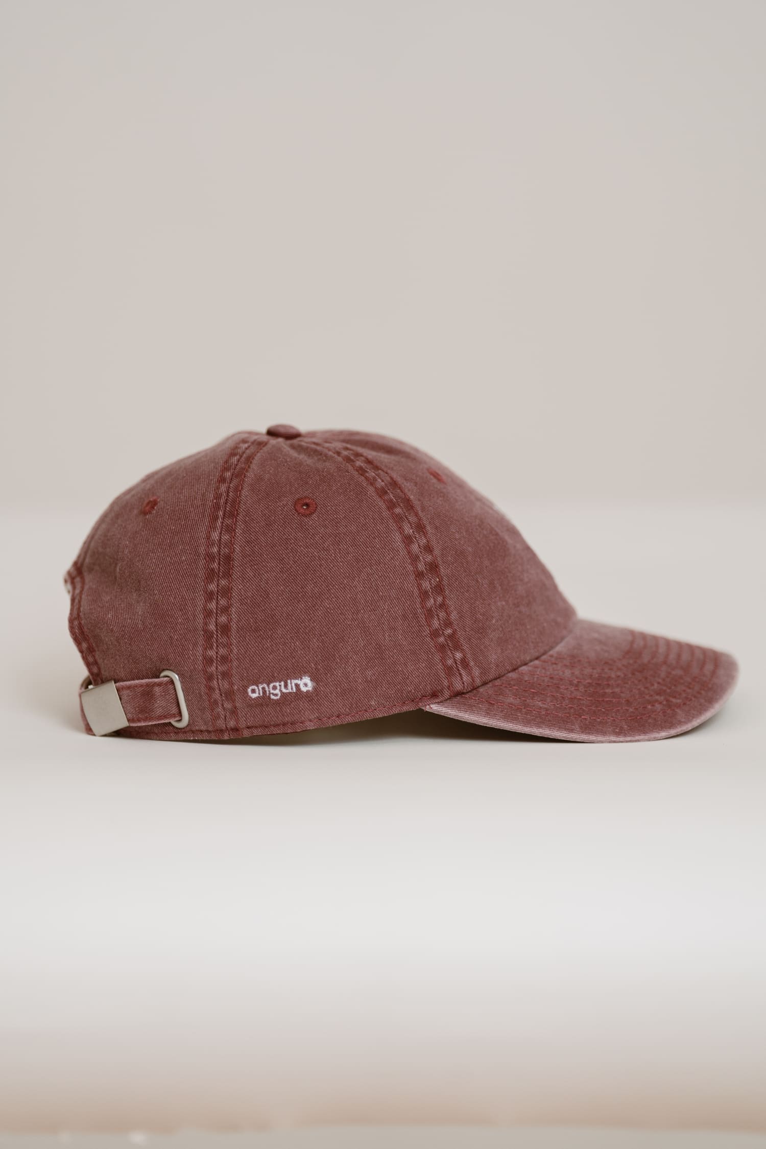 Red Panda - Burgungy Washed Cap - angurä