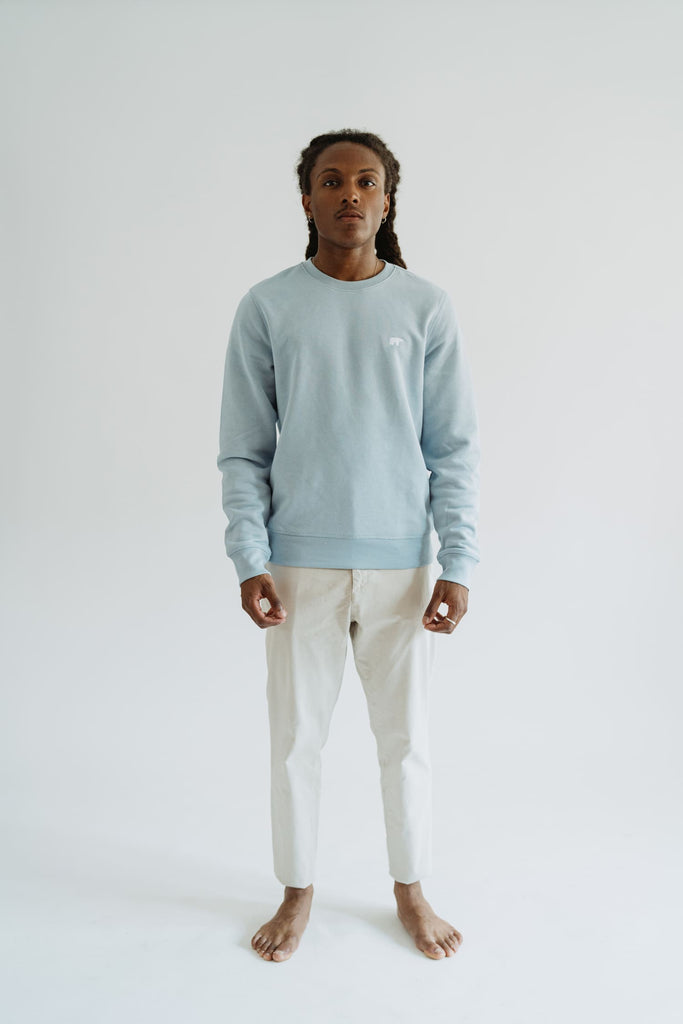 Polar Bear - Blue Organic Cotton Sweatshirt | angurä